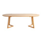 Simple Style Oval Wood Table Sled Solid Wood Base Home Table Clearhalo 'Dining Tables & Seating' 'Dining Tables' 'dining_table' 'furn' 'furn_dining_table' 'Furniture' 'Kitchen & Dining Furniture' 1200x1200_023cb0b7-238f-46b4-806e-10af7fc3388f