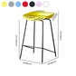 Modern Bar Stool Armless Plastic Indoor Barstool with Footrest Steel Base Clearhalo 'Bar Furniture' 'Bar Stools' 'bar_stools' 'furn' 'furn_bar_stools' 'furniture_bar_stools' 'Kitchen & Dining Furniture' 'kitchen&dining_furn' 'kitchen' 'kitchen_furn' Furniture' 1200x1200_023e1873-00dc-4b83-a15f-aa02d3ef946a