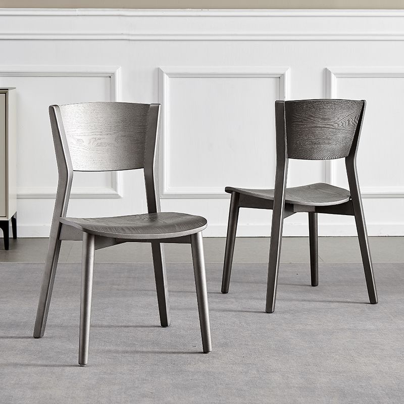 Contemporary Wood Dining Armless Chairs Open Back Dining Side Chair for Restaurant Use Clearhalo 'Dining Chairs' 'Dining Tables & Seating' 'dining_chair' 'furn' 'furn_dining_chair' 'Furniture' 'Kitchen & Dining Furniture' 1200x1200_023f8cde-974c-473d-a955-a97094c884eb