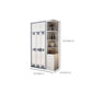 Rubberwood Wardrobe Closet Contemporary Hinged Wardrobe Cabinet