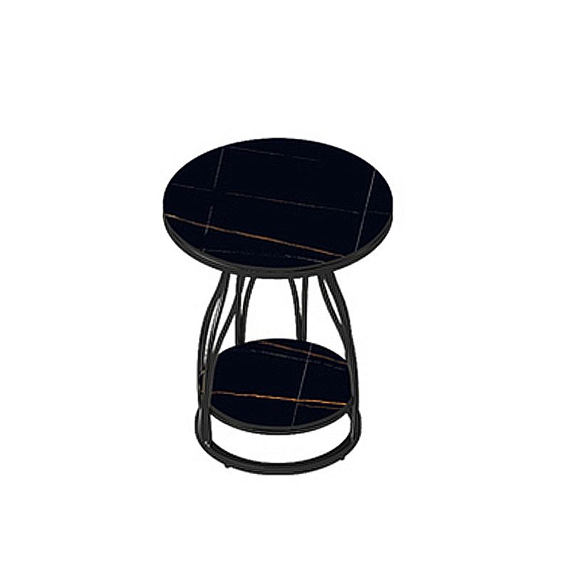 Minimalist Slate Side End Table Double Tier Frame Side End Table