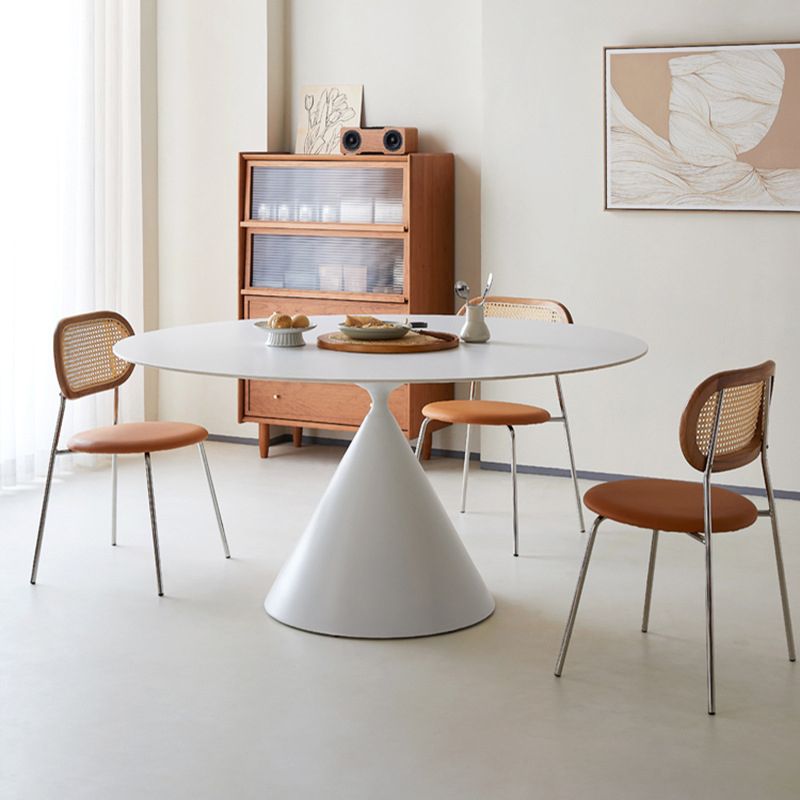 Modern Pedestal Dining Table Stone Table for Dining Room Kitchen