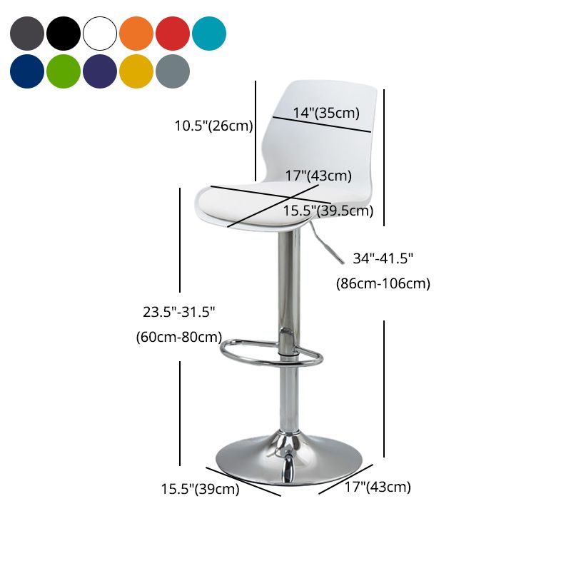 Adjustable Height Metal Plastic Counter Stools Swivel Scandinavian Bar Stools (Set of 3) Clearhalo 'Bar Furniture' 'Bar Stools' 'bar_stools' 'furn' 'furn_bar_stools' 'furniture_bar_stools' 'Kitchen & Dining Furniture' 'kitchen&dining_furn' 'kitchen' 'kitchen_furn' Furniture' 1200x1200_02453491-0941-4779-89cc-329881414e38