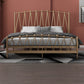 Glam Iron Frame Bed with Open-Frame Arched Headboard and Metal Legs