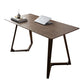 Rectangle Double Pedestal Industrial Dining Table Wood Color Fixed Table with Solid Wood Clearhalo ' dining_table' 'Dining Tables & Seating' 'Dining Tables' 'furn' 'furn_dining_table' 'Furniture' 'furniture_dining_table' 'Kitchen & Dining Furniture' 'kitchen&dining_furn' 'kitchen' 'kitchen_dining_table' 1200x1200_0248b370-a136-4cc0-b030-16b52487e0f4