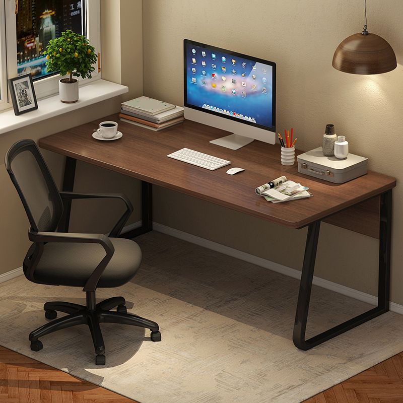 23.62 "W Industrial Office Desk Antique Finish gebogen computerbureau