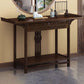 Wood Hall Console Table Mid Century Modern Rectangle End Table