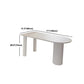 Oval Sintered Stone Dining Table Modern White-black Furniture with Double Pedestal Base Clearhalo 'Dining Tables & Seating' 'Dining Tables' 'dining_table' 'furn' 'furn_dining_table' 'Furniture' 'Kitchen & Dining Furniture' 1200x1200_024f7cd0-d188-4815-891f-80377f2adc30