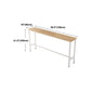Modern Natural Bistro Bar Height Cocktail Table Rectangle Trestle Bistro Table Clearhalo 'Bar Furniture' 'Bar Tables' 'bar_tables' 'furn' 'furn_bar_tables' 'Furniture' 'furniture_bar_tables' 'Kitchen & Dining Furniture' 'kitchen&dining_furn' 'kitchen' 1200x1200_0250055b-5095-4dd8-8699-635d9dfe3db4