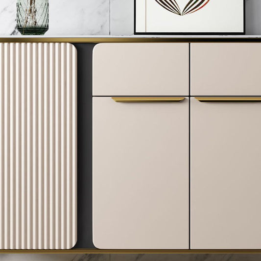 Glam Credenza Stone Regolabile Scaffali a buffet Credenza con armadi e cassetti