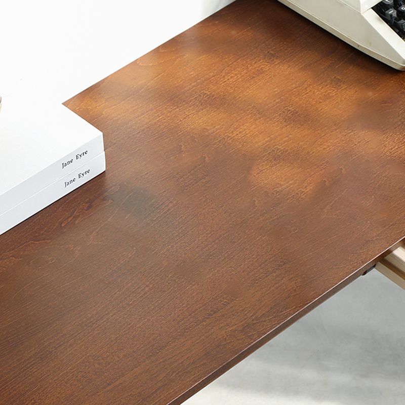 Bureau de bureau de chambre à coucher en bois massif moderne bureau de style, 29,5 pouces de haut