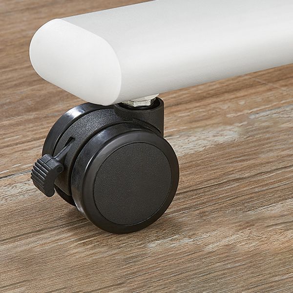 Bureau de bureau de piédestal pliant avec bureau d'écriture contemporain avec roues lance-roues