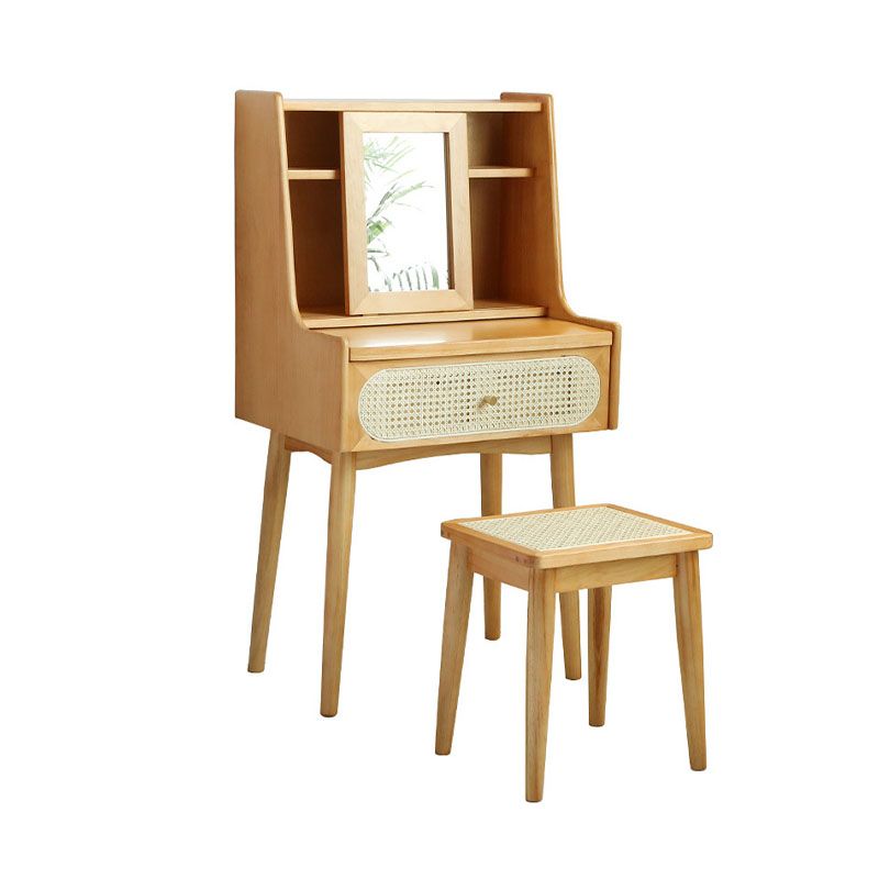 Scandinavische slaapkamer 1 laden massief hout verwijderbare make-up ijdelheid