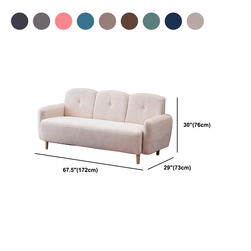 29.92" High Velvet Sofa Recessed Arm Sofa with 3-seater for Apartment Clearhalo 'furn' 'furn_sofas' 'Furniture' 'Living Room Furniture' 'Sofa' 'sofas' 1200x1200_02565026-a1c0-4bc0-bb4c-9ce12229ca27