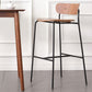Modern Style Low Back Bar-stool Wooden Bar Stool with Metal Legs Clearhalo 'Bar Furniture' 'Bar Stools' 'bar_stools' 'furn' 'furn_bar_stools' 'Furniture' 'furniture_bar_stools' 'Kitchen & Dining Furniture' 1200x1200_02599f6c-09b7-41ce-9837-a1589328d85b