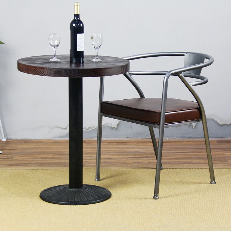 Modern Solid Wood Dining Table Metal Pedestal Base Dining Table for Home Use Clearhalo 'Dining Tables & Seating' 'Dining Tables' 'dining_table' 'furn' 'furn_dining_table' 'Furniture' 'Kitchen & Dining Furniture' 1200x1200_025aa334-b35c-4015-8586-8646ab1aa444
