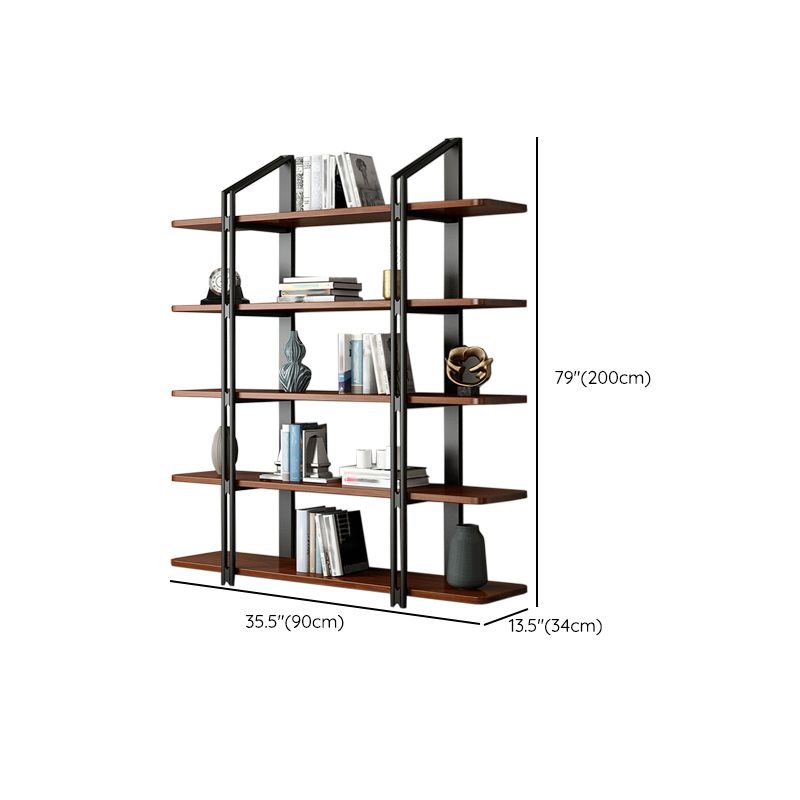 Wooden Etagere Bookcase Contemporary Natural Open Back Bookshelf Clearhalo 'Bookcases' 'furn' 'furn_bookcases' 'Furniture' 'Office Furniture' 1200x1200_025db98a-fc5e-4a4e-9ad6-eb9e0af16497
