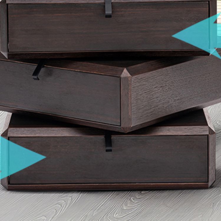 木製のベッドナイトスタンド3つの引き出しが付いた現代的なベッドサイドキャビネット