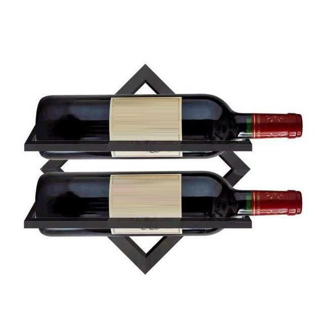 Porte-vin en métal mural en métal porte-vin contemporain pour le salon