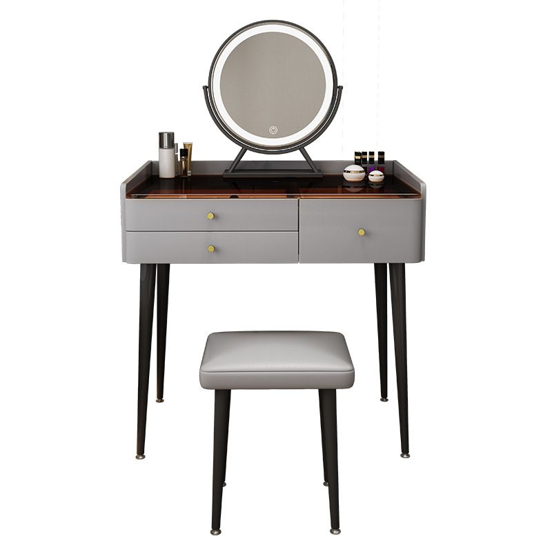 Contemporary Vanity Tables with Drawers, Glass Top Vanity Dressing Table Clearhalo 'Bedroom Furniture' 'furn' 'furn_makeup_vanities' 'Furniture' 'Makeup Vanities' 'makeup_vanities' 1200x1200_026312e6-defc-4466-803f-4375b02a0e05
