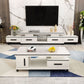 94 " / 71" Black & Gold Sliding TV Stand, 4 - Schubladenfernsehkonsole