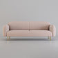 Velvet Tight Back Sofa with Square Arm for Living Room 29.53" High