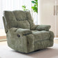 Swivel Rocker Standard Recliner Solid Color Manual-Handle Recliner Chair Clearhalo 'Chairs & Seating' 'furn' 'furn_recliners' 'Furniture' 'Living Room Furniture' 'Recliners' 1200x1200_0263b777-e6ca-40d9-99b6-6b9bdad44c66