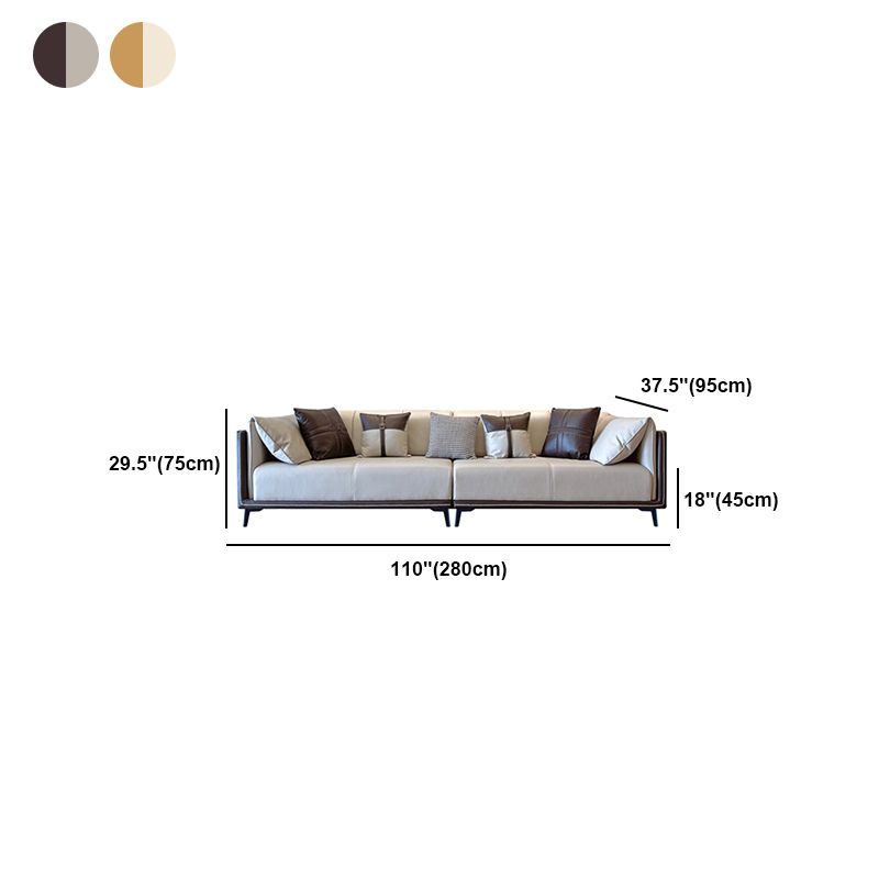 Modern Resistente alle macchie in fico del cuscino in pelle divano/sezionale per soggiorno