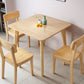 Square 4 Legs Industrial Dining Table Wood Color Fixed Table of Solid Wood Clearhalo ' dining_table' 'Dining Tables & Seating' 'Dining Tables' 'furn' 'furn_dining_table' 'Furniture' 'furniture_dining_table' 'Kitchen & Dining Furniture' 'kitchen&dining_furn' 'kitchen' 'kitchen_dining_table' 1200x1200_026766c1-73d4-4be2-ad4a-33b9c34928c3