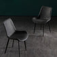 Industrial Solid Back Side Chairs PU Leather Dining Chairs for Home