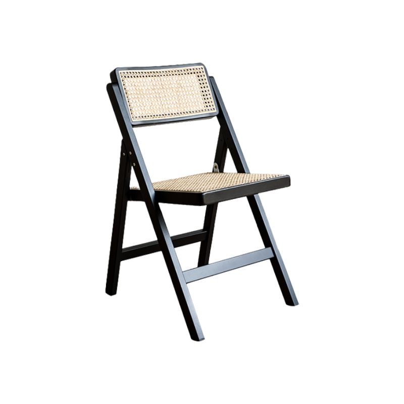 Silla lateral de madera sólida silla de comedor plegable de estilo moderno para casa