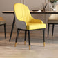 Scandinavian Style Metal Dining Chair Cushioned Dining Room Arm Single Chair Clearhalo ' kitchen&dining_furn' 'Dining Chairs' 'Dining Tables & Seating' 'dining_chair' 'furn' 'furn_dining_chair' 'Furniture' 'furniture_dining_chair' 'Kitchen & Dining Furniture' 'kitchen' 1200x1200_026832ad-9c6e-45e5-b6f7-c4a3bc2fba83