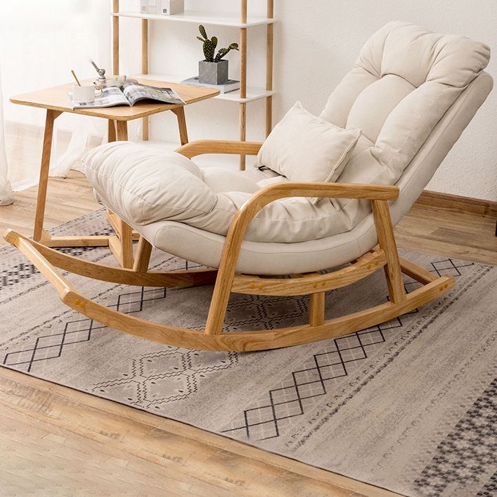 Chaute à bascule canapé de loisir de style contemporain chaise à bascule intérieure avec coussin