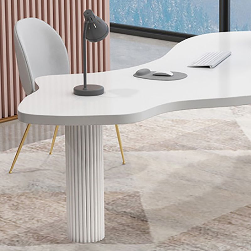 Home Office Pedestal Writing Desk Industrial Solid Wood Writing Desk Clearhalo 'furn' 'furn_office_desk' 'Furniture' 'furniture_office_desk' 'Office Desks' 'Office Furniture' 'office_desk' 1200x1200_026a2be5-62e4-4b09-9b04-82ca6725f572