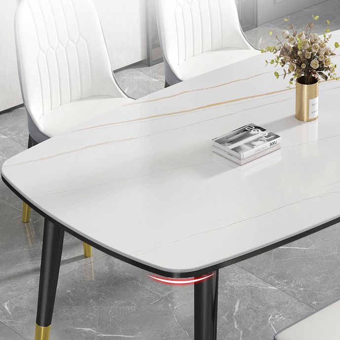 Modern Sintered Stone Standard Dining Table Rectangle Shape Dining Table for Kitchen Clearhalo ' dining_table' 'Dining Tables & Seating' 'Dining Tables' 'furn' 'furn_dining_table' 'Furniture' 'furniture_dining_table' 'Kitchen & Dining Furniture' 'kitchen&dining_furn' 'kitchen' 'kitchen_dining_table' 1200x1200_026b3e56-be9b-4230-b8be-20f27f14815d