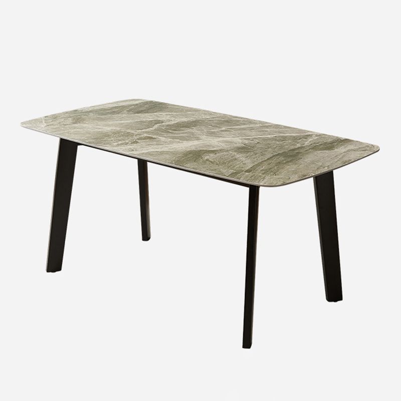 Sintered Stone Table Industrial 4 Legs Table for Dining Room Clearhalo ' dining_table' 'Dining Tables & Seating' 'Dining Tables' 'furn' 'furn_dining_table' 'Furniture' 'furniture_dining_table' 'Kitchen & Dining Furniture' 'kitchen&dining_furn' 'kitchen' 'kitchen_dining_table' 1200x1200_026b67c7-8d80-416c-add9-d00d5223e229