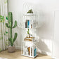 Libreria geometrica scandinava Metal With Back Shelf with Scaffali