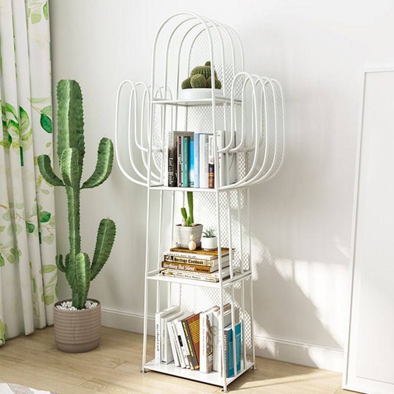 Libreria geometrica scandinava Metal With Back Shelf with Scaffali