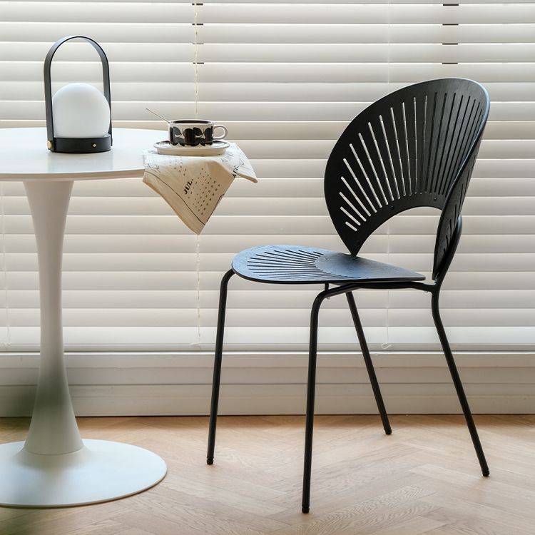 Modern Armless Dining Chairs Solid Wood Windsor Back Dining Side Chair Clearhalo 'Dining Chairs' 'Dining Tables & Seating' 'dining_chair' 'furn' 'furn_dining_chair' 'Furniture' 'Kitchen & Dining Furniture' 1200x1200_026f149b-eb85-42da-b64a-3bab4e49ad9f