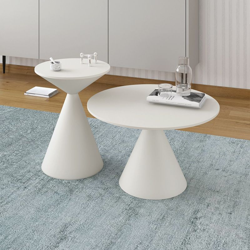 Mid-Century Modern Cocktail Table Pedestal Metal Coffee Table Clearhalo 'Coffee & Accent Tables' 'Coffee Tables' 'coffee_tables' 'furn' 'furn_coffee_tables' 'Furniture' 'Living Room Furniture' 1200x1200_02706223-f0ec-47b4-b2f2-532182309c11