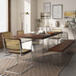 Modern Rectangle Wood Dining Table 1/2/6/7 Pieces Dining Set for Kitchen