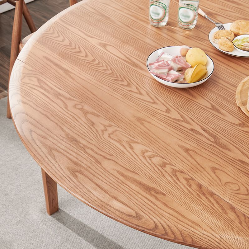 Modern Dining Set Solid Wood Round Shape 4 Legs Base Extendable Dining Table Set Clearhalo 'Dining Room Sets' 'Dining Tables & Seating' 'dining_room_set' 'Furniture' 'furniture_dining_room_set' 'Kitchen & Dining Furniture' 'kitchen&dining_furn' 'kitchen' 1200x1200_0273b973-b97f-4ddf-93bc-ffbedd81a94d