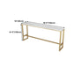 Stone Top Bar Table Traditional Luxury Rectangle Bar Table with Trestle Base Clearhalo 'Bar Furniture' 'Bar Tables' 'bar_tables' 'furn' 'furn_bar_tables' 'Furniture' 'furniture_bar_tables' 'Kitchen & Dining Furniture' 1200x1200_02756991-e7ec-461d-b114-4e580ad7928a
