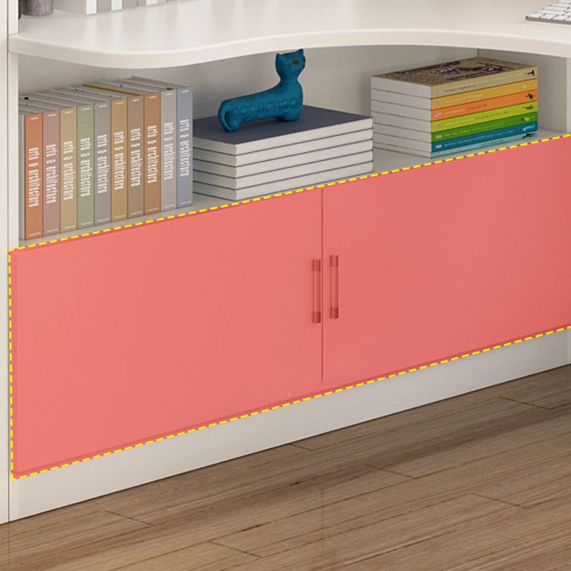 Irregular Shaped Office Laptop Table Wood Writing Desk with 3-Drawers for Home Clearhalo 'furn' 'furn_office_desk' 'Furniture' 'Office Desks' 'Office Furniture' 'office_desk' 1200x1200_027661a1-aa9d-49bd-9d55-fa26e4bbda35