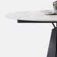 Modern Style Sintered Stone Dining Room Table Round Home Table with Metal Base Clearhalo ' dining_table' 'Dining Tables & Seating' 'Dining Tables' 'Furniture' 'furniture_dining_table' 'Kitchen & Dining Furniture' 'kitchen&dining_furn' 'kitchen' 'kitchen_dining_table' 1200x1200_0277bfa2-26d1-43ef-a79f-68889b784f16