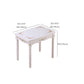 White Extendable Dining Table Solid Wood Dining Table for Dining Room
