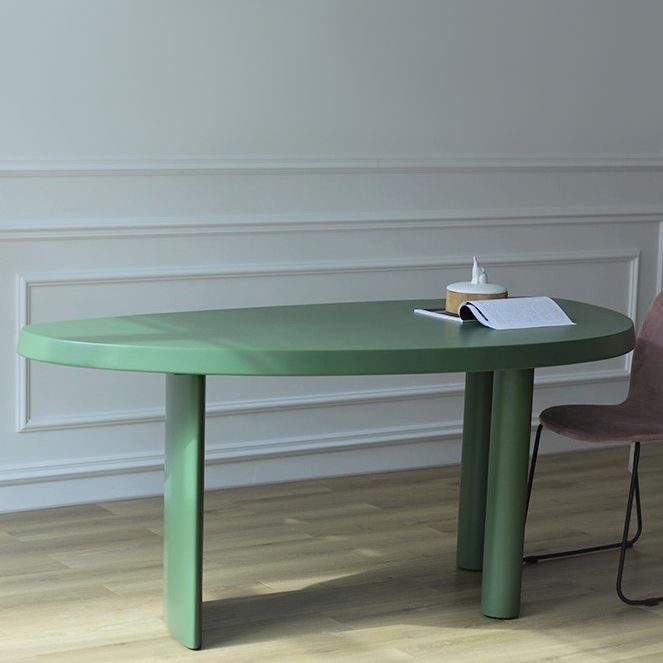 29.5" H Contemporary Simple Style Writing Desk Irregular Shape Wooden Office Desk Clearhalo 'furn' 'furn_office_desk' 'Furniture' 'Office Desks' 'Office Furniture' 'office_desk' 1200x1200_0279765f-f996-4f92-9beb-a52c41200482