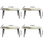 Modern Beige Sintered Stone Dining Table Rectangle Shape Dining Table with 4 Legs Base Clearhalo ' dining_table' 'Dining Tables & Seating' 'Dining Tables' 'furn' 'furn_dining_table' 'Furniture' 'furniture_dining_table' 'Kitchen & Dining Furniture' 'kitchen&dining_furn' 'kitchen' 'kitchen_dining_table' 1200x1200_027a4d8d-a101-48aa-8dc0-085c630ddb59