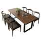 Industrial Style Solid Wood Top Dining Room Set with Rectangle Shape Dining Set for Kitchen Clearhalo 'Dining Room Sets' 'Dining Tables & Seating' 'dining_room_set' 'furn' 'furn_dining_room_set' 'Furniture' 'furniture_dining_room_set' 'Kitchen & Dining Furniture' 'kitchen&dining_furn' 'kitchen' 1200x1200_027a68ba-7092-44a5-921f-550cf38cbde4