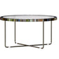 Round Cross Legs Coffee Table Stainless Steel Cocktail Table Clearhalo 'Coffee & Accent Tables' 'Coffee Tables' 'coffee_tables' 'furn' 'furn_coffee_tables' 'Furniture' 'Living Room Furniture' 1200x1200_027c8417-da94-47f6-bdc8-a063e14fff8f